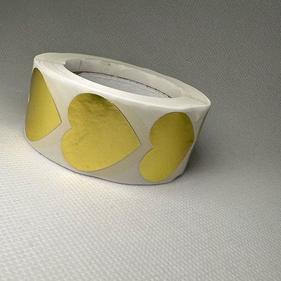  Label Stickers Chroma 1 Inch Color Code Heart Label Stickers Sticker - Picture 2 of 8